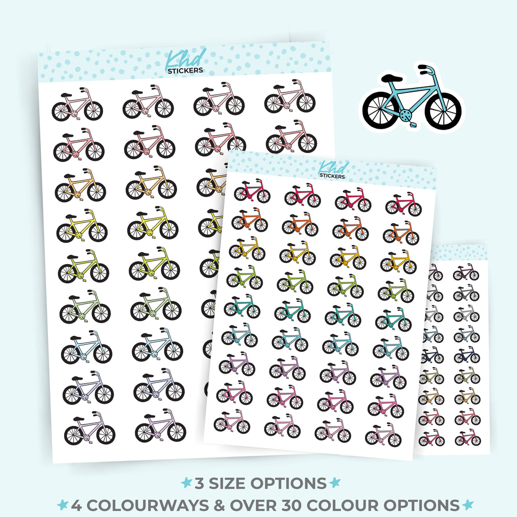 Bicycle Icon Stickers Small