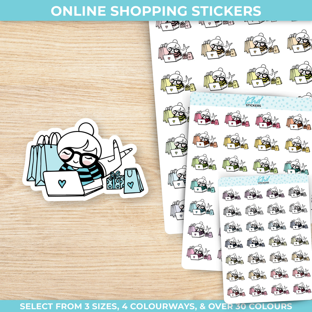 Planner Girl Online Shopping Planner Stickers Small