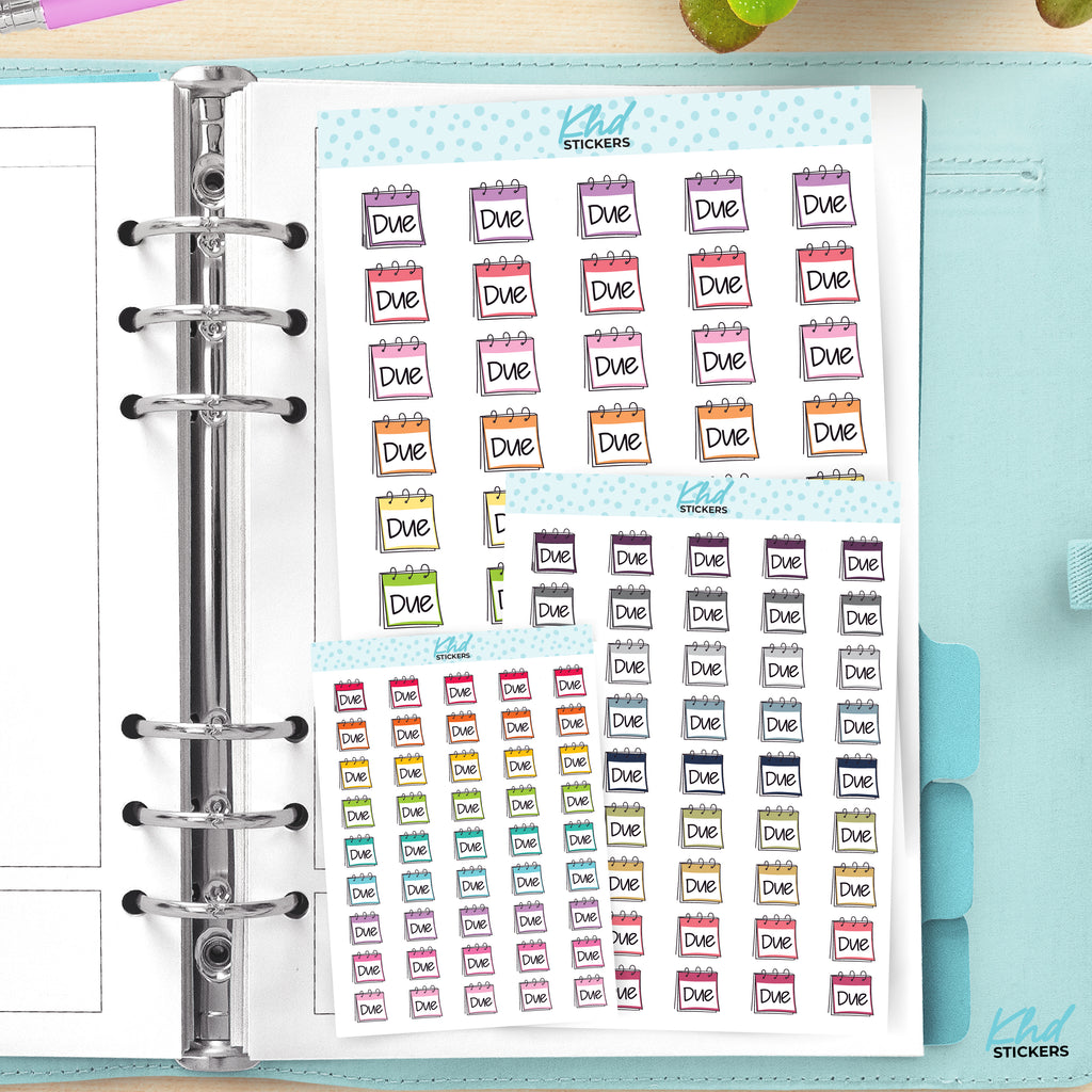 Due Planner Stickers Small