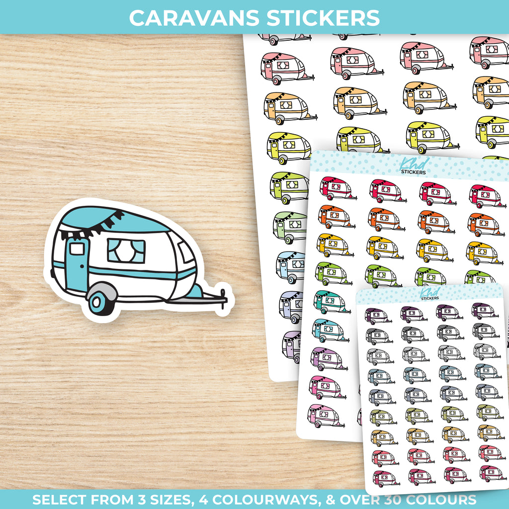 Caravan Stickers Small