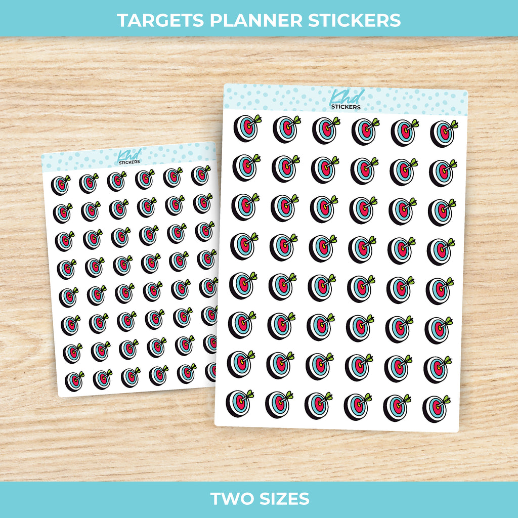 Bullseye / Target Planner Stickers Small