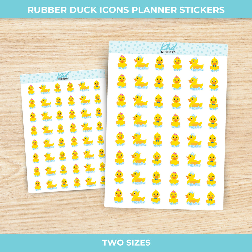 Rubber Ducks Stickers Small