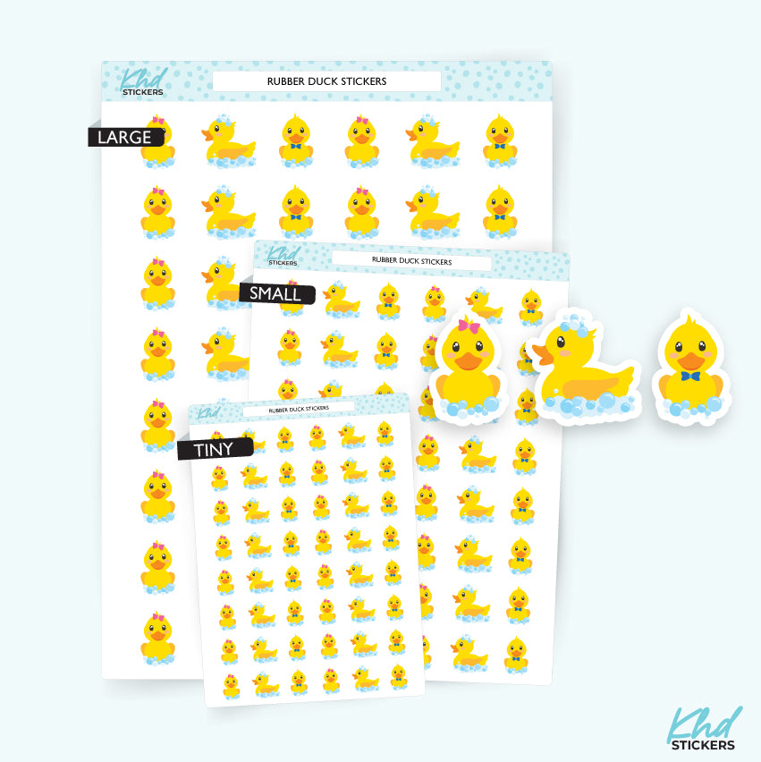 Rubber Ducks Stickers Small
