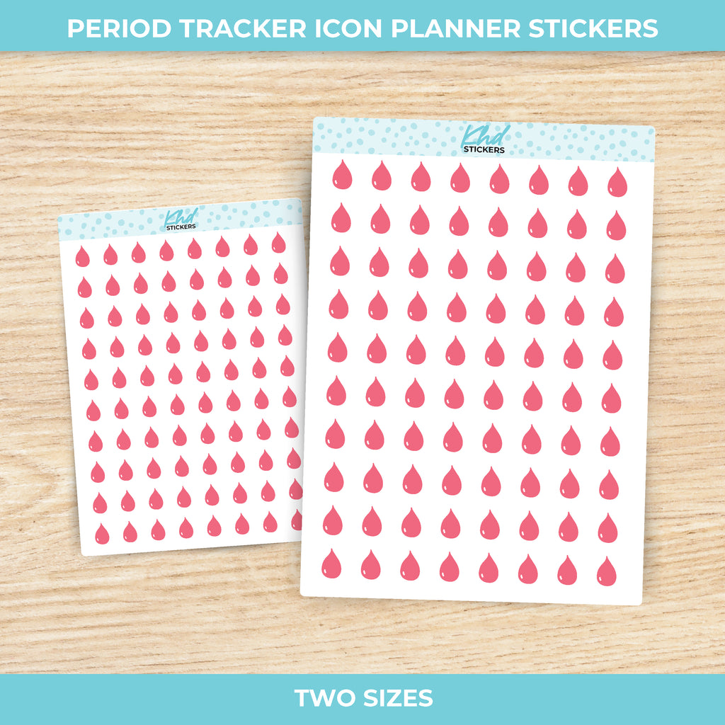 Period Tracker Icon Stickers Small