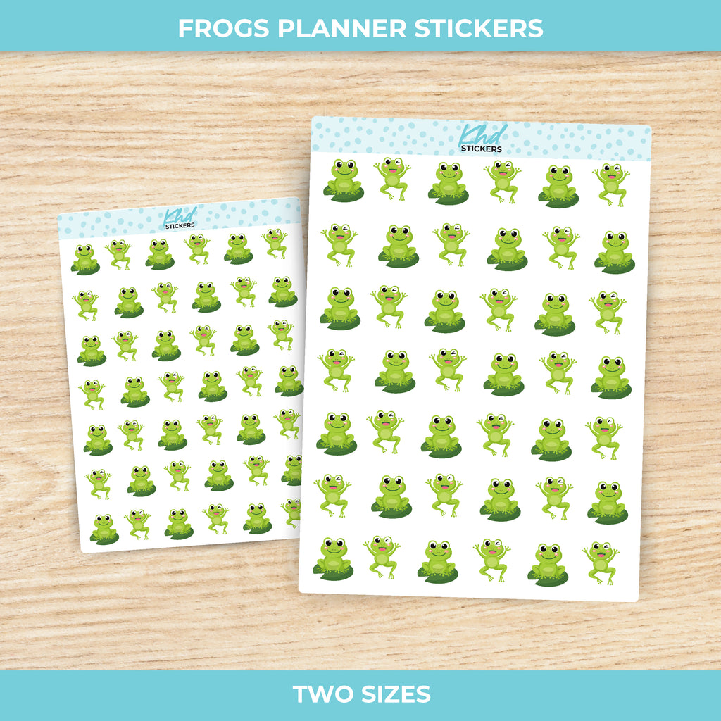 Frog Planner Stickers Small