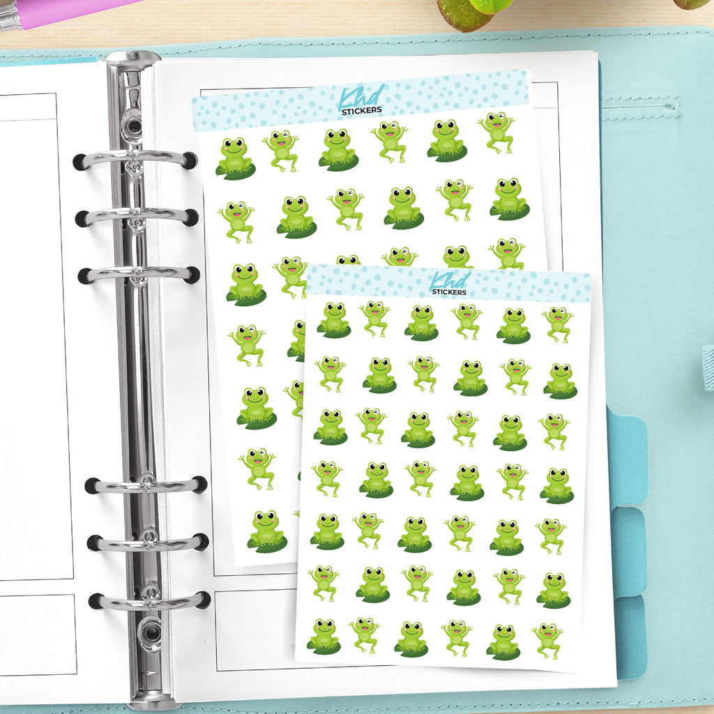 Frog Planner Stickers Small