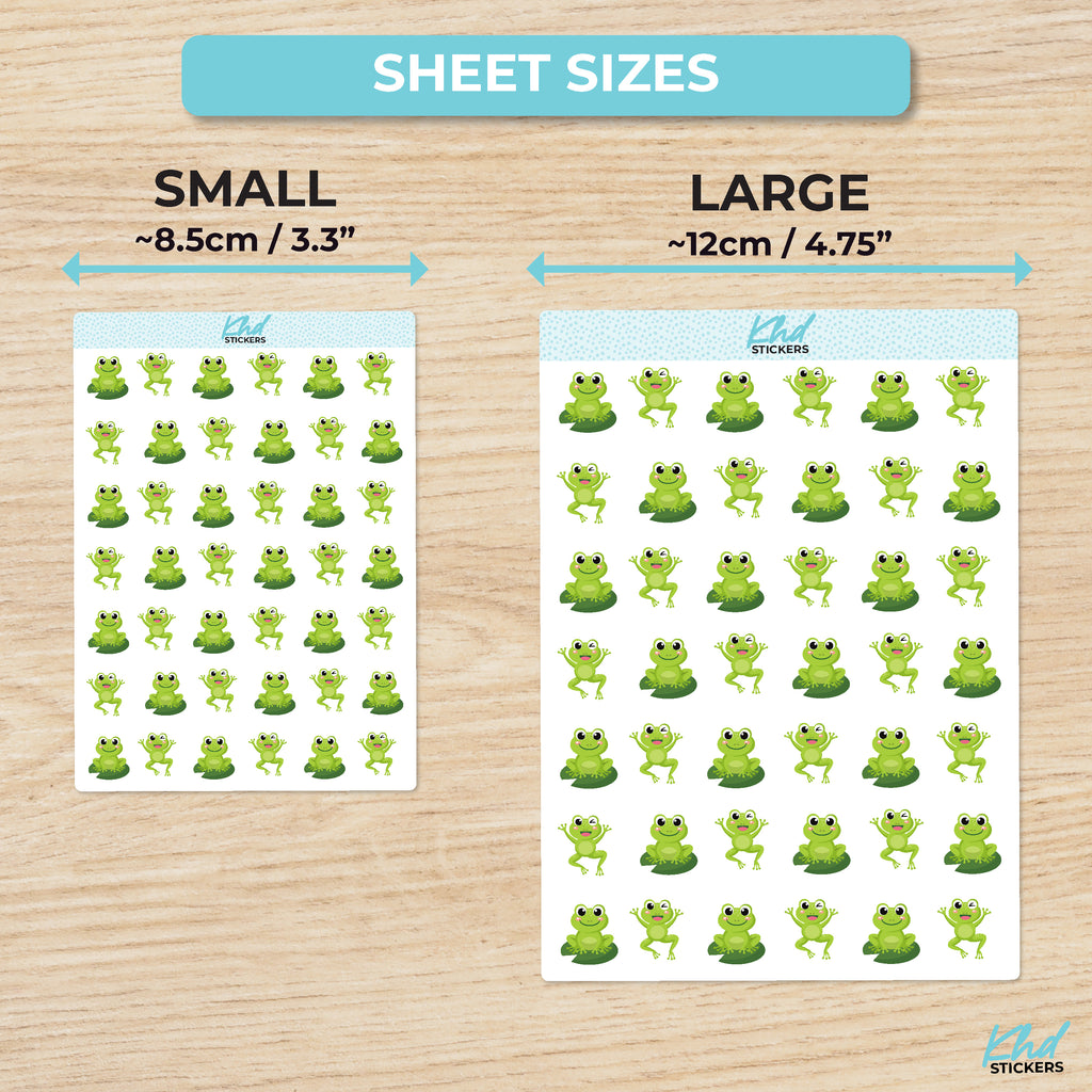 Frog Planner Stickers Small