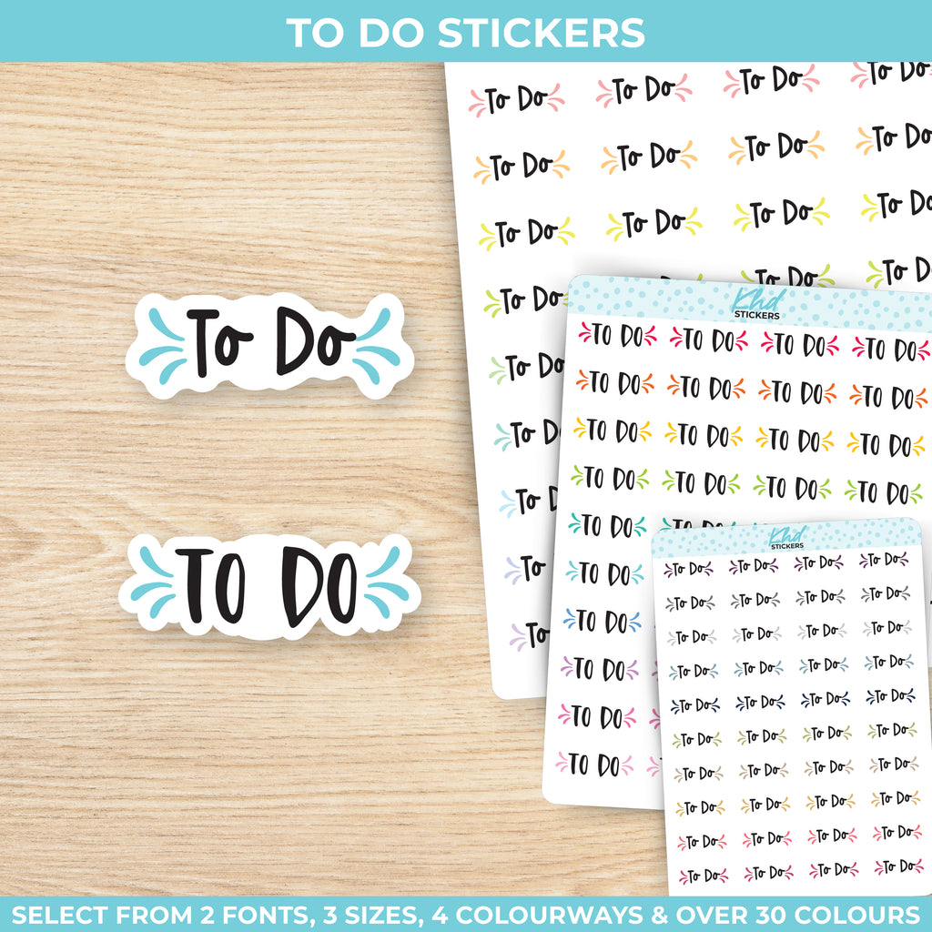 To Do Stickers Small