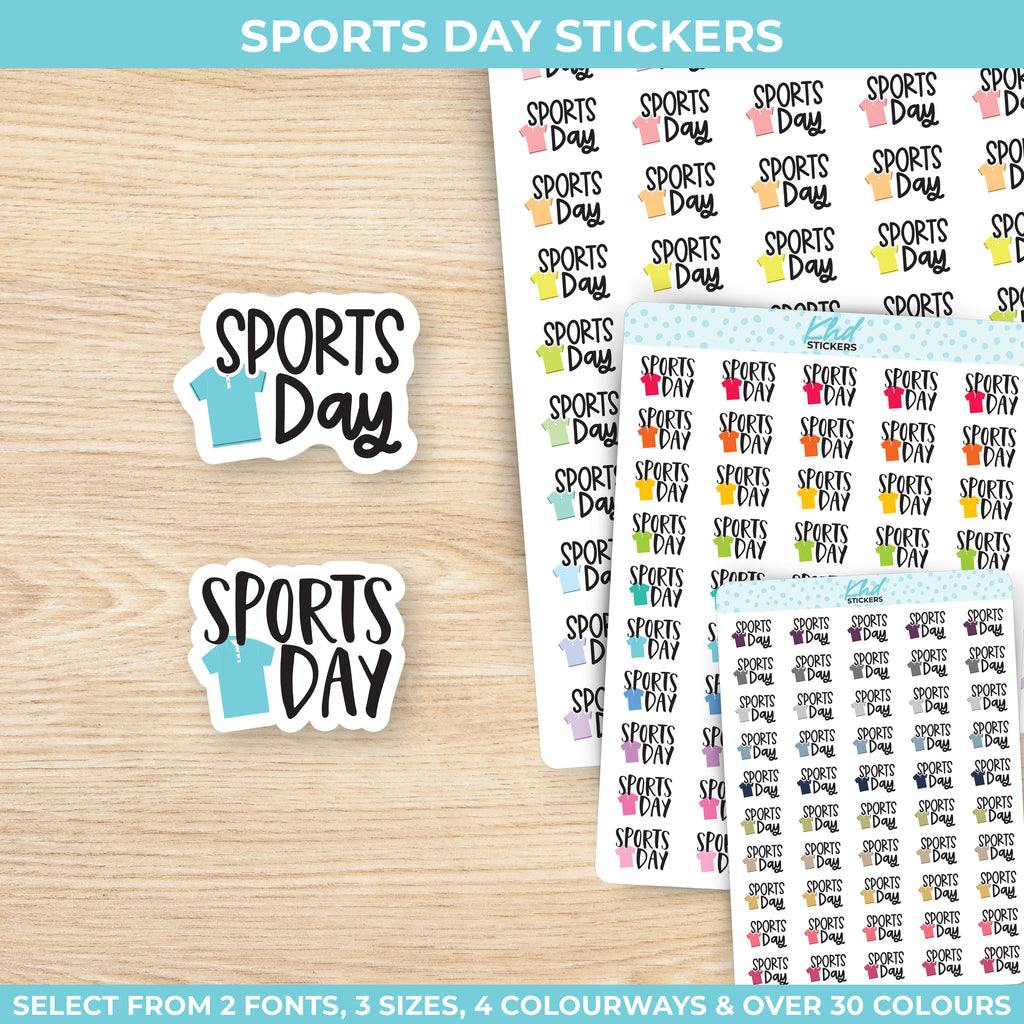 Sports Day Stickers Small