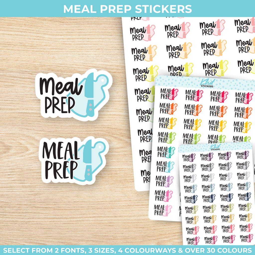 Meal Prep Stickers Small