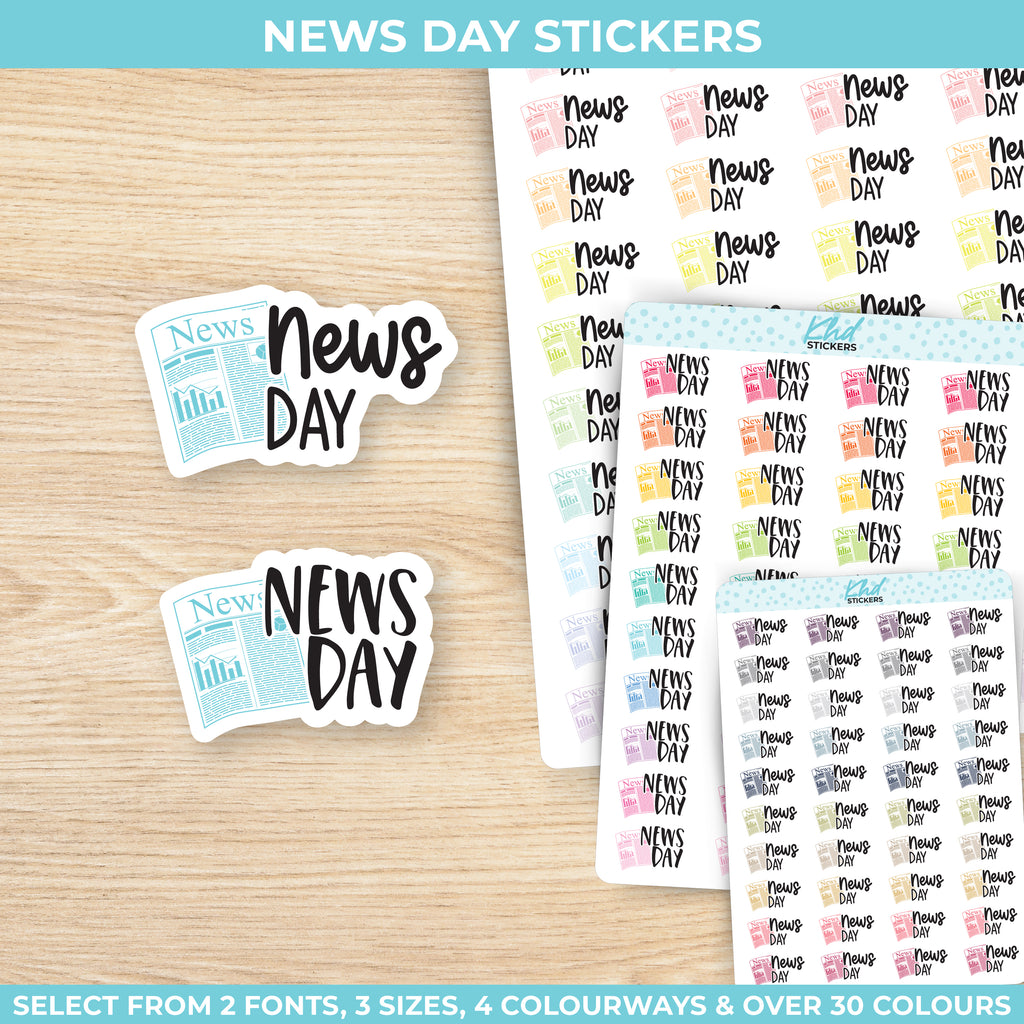 News Day Stickers Small