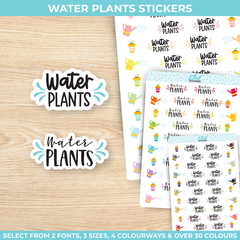 Water Plants Stickers Small