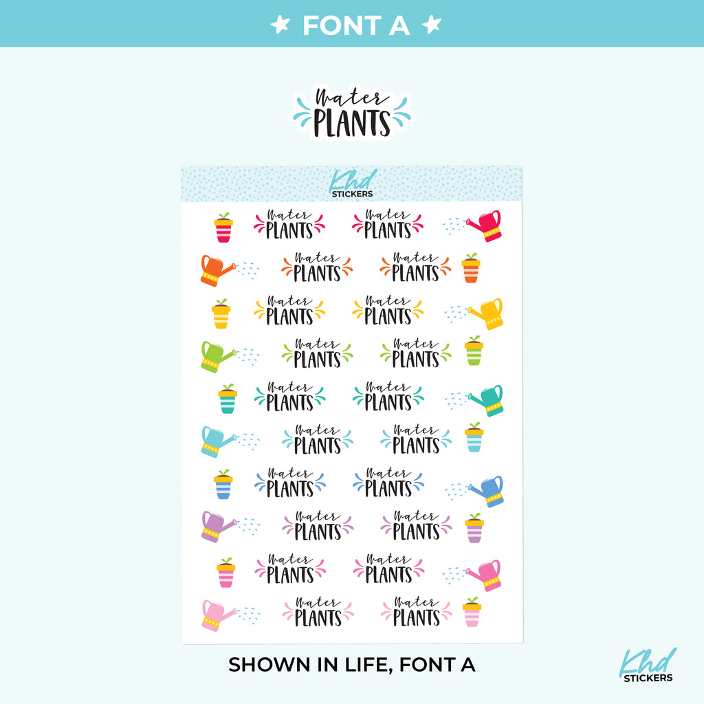 Water Plants Stickers Small