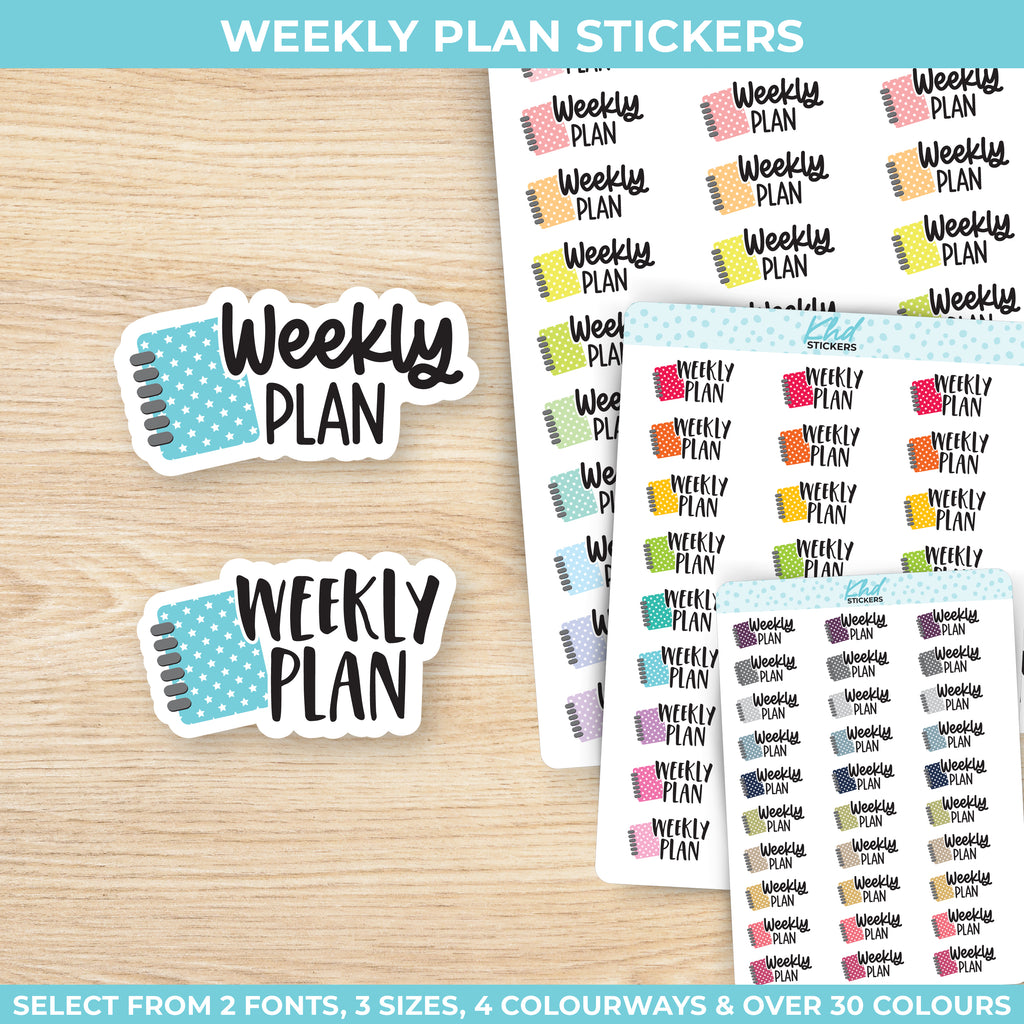 Weekly Plan Stickers Small