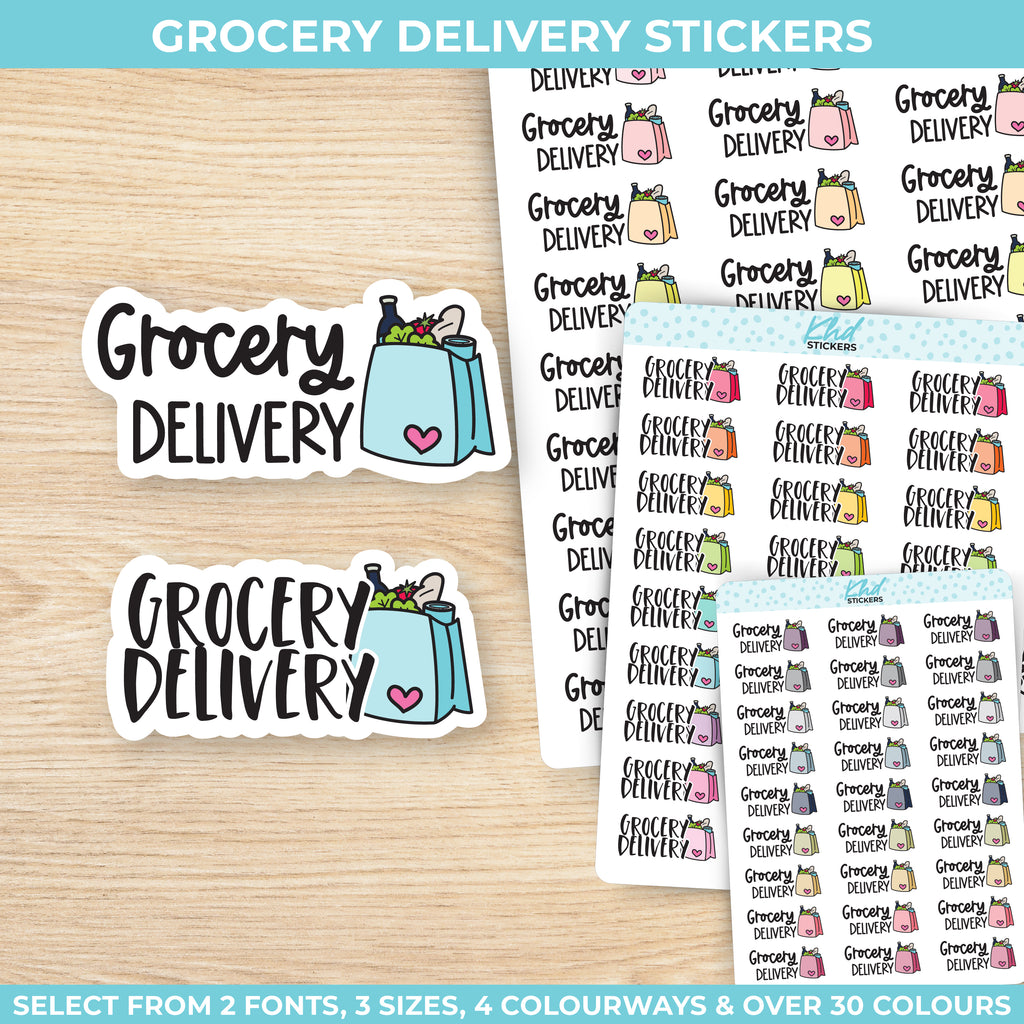 Grocery Delivery Stickers Small