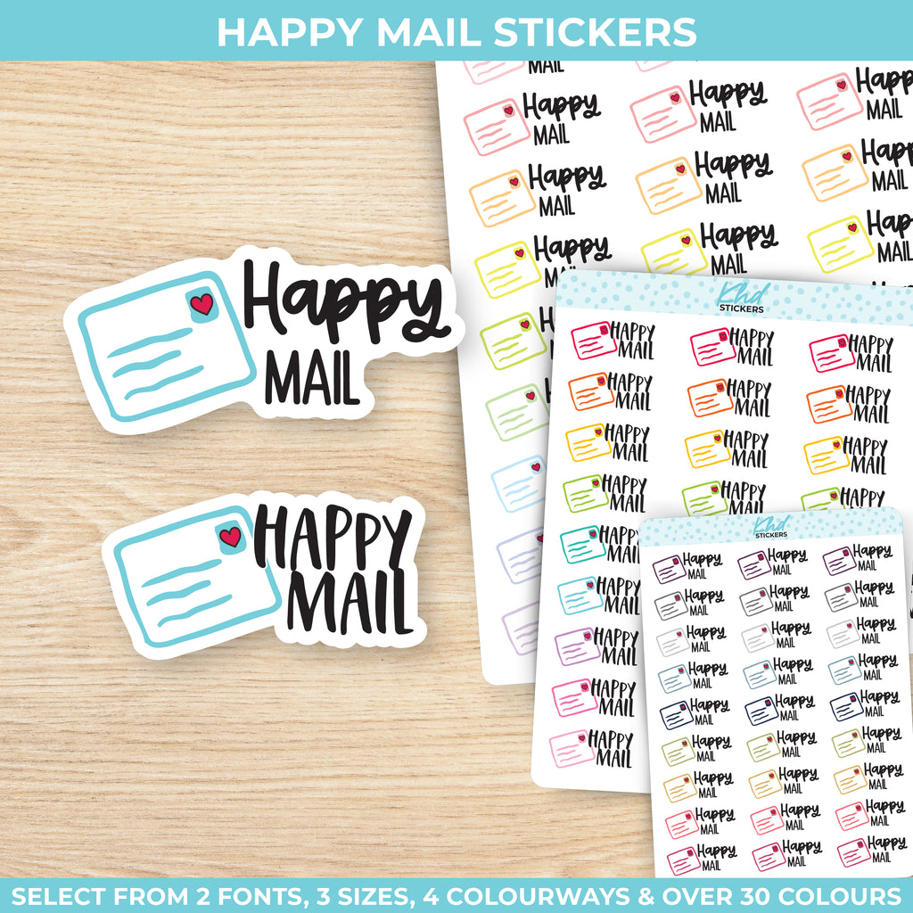 Happy Mail Stickers Small