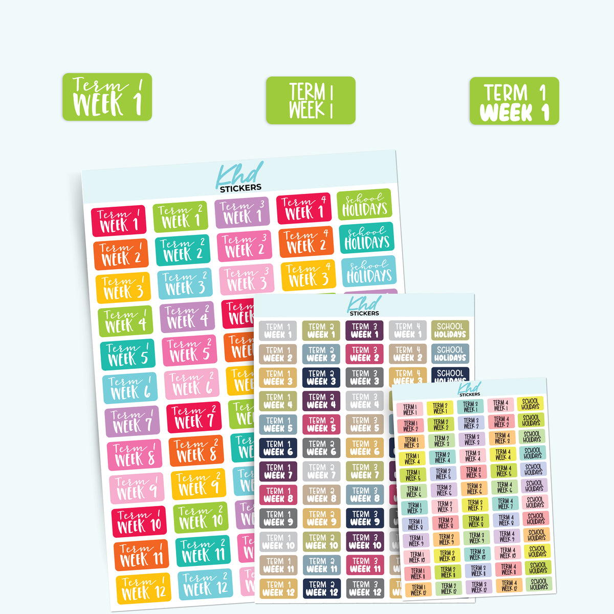 School Term Planner Stickers – KHDStickers
