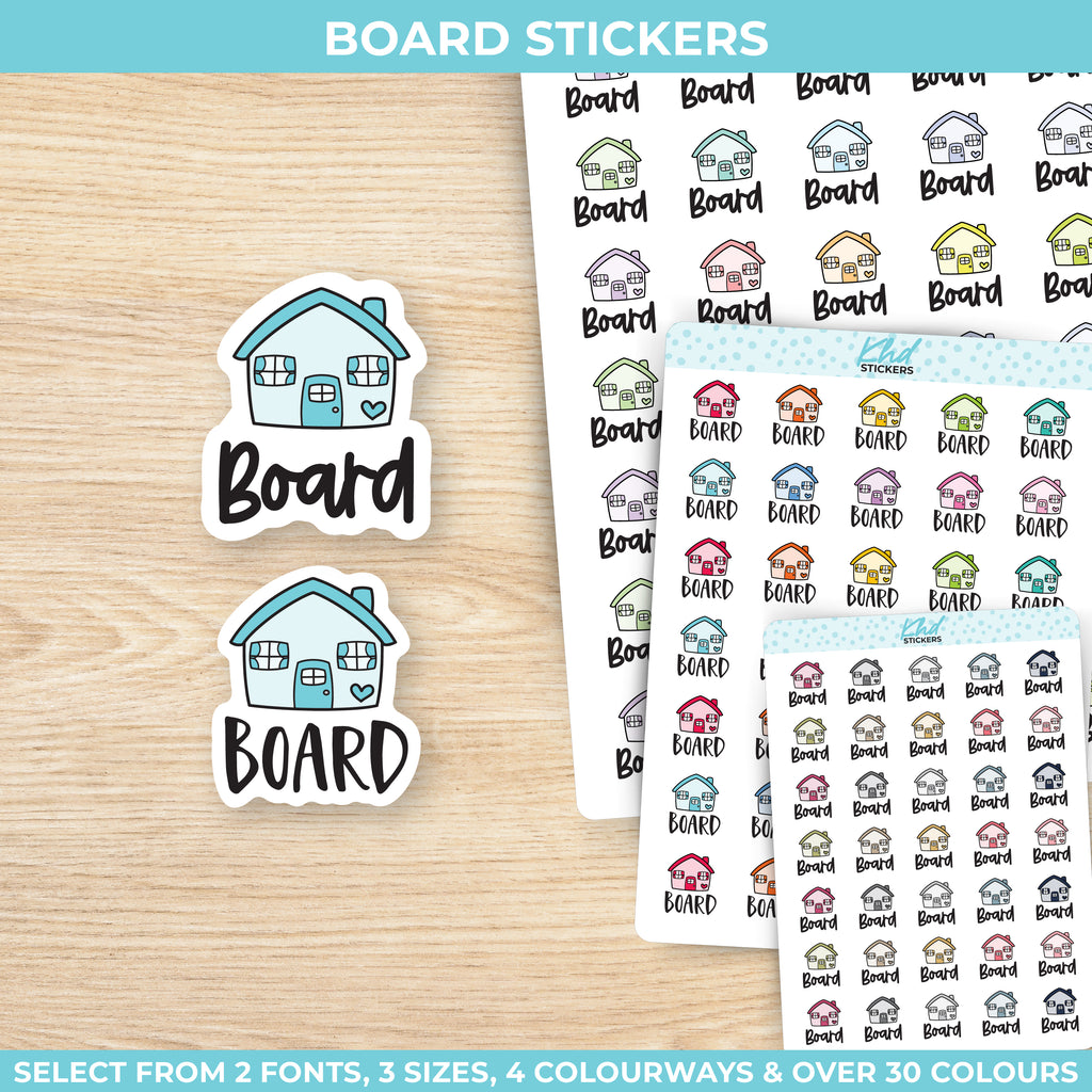 Board Planner Stickers Small