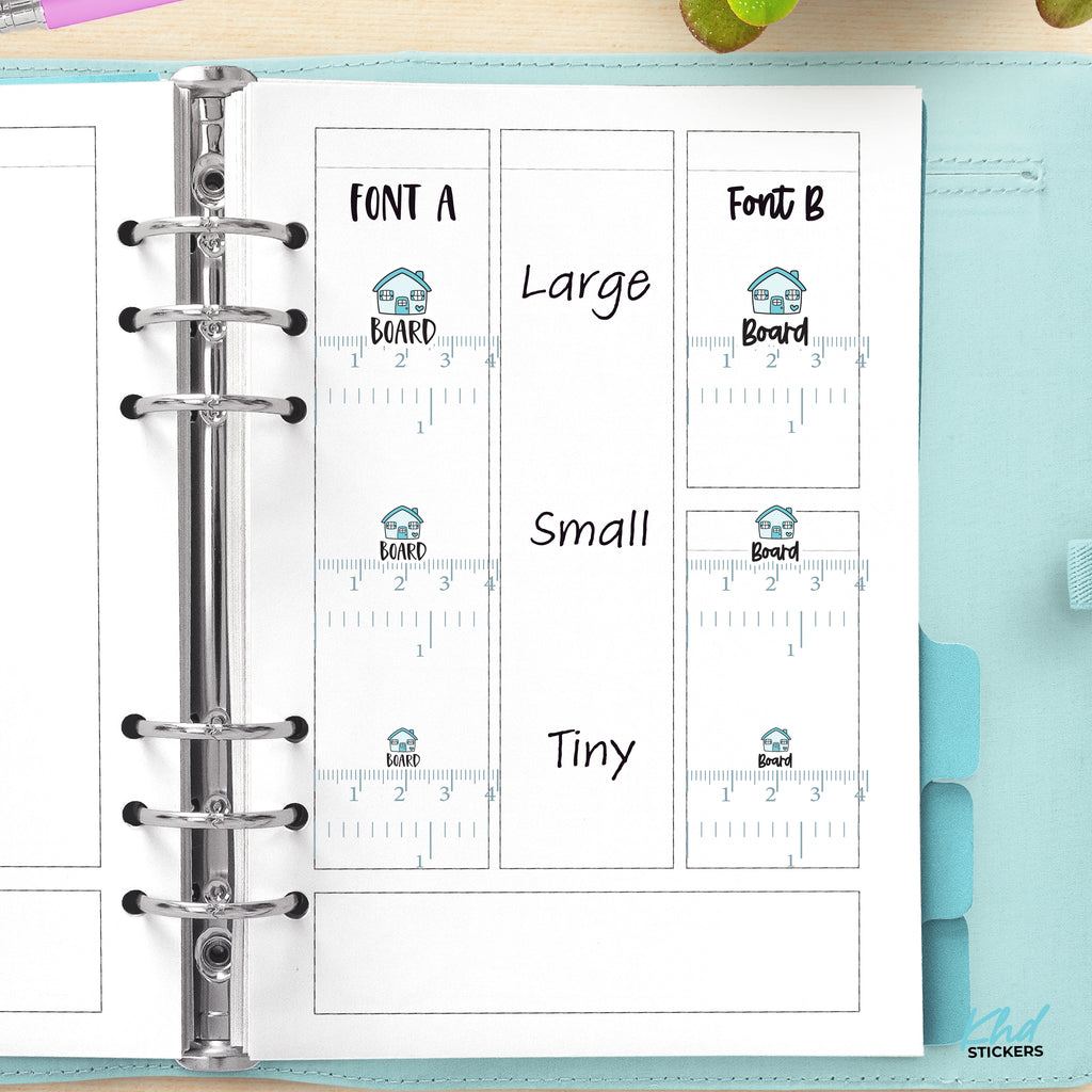 Board Planner Stickers Small