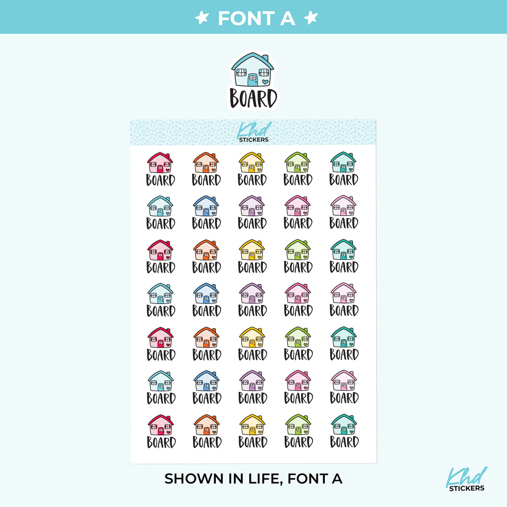 Board Planner Stickers Small