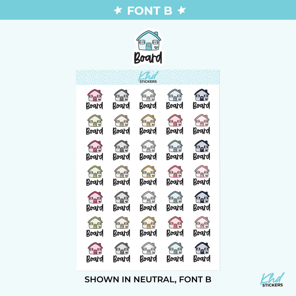 Board Planner Stickers Small