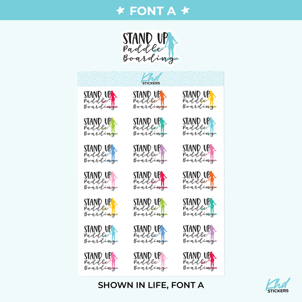 Stand Up Paddle Boarding Stickers Small