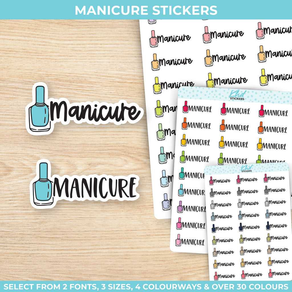 Manicure Planner Stickers Small