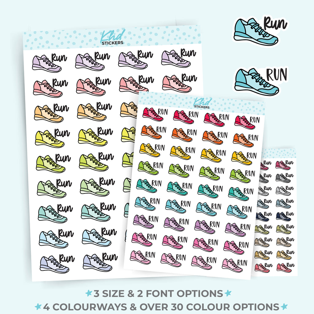 Run  Planner Stickers Small