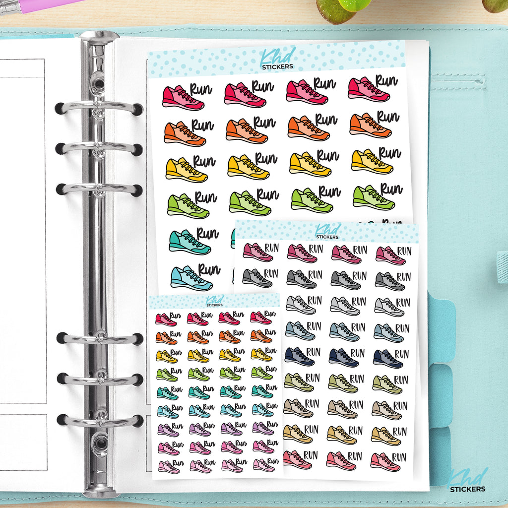 Run  Planner Stickers Small