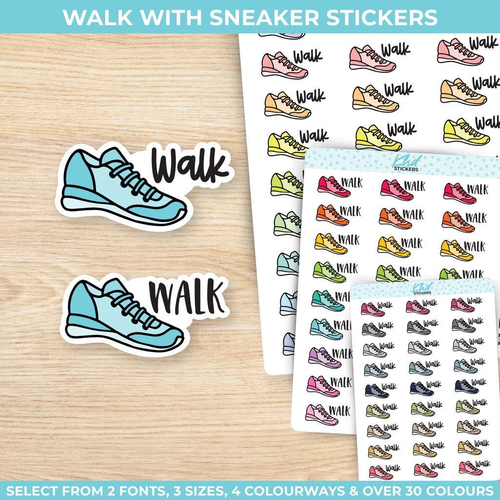 Walk Planner Stickers Small