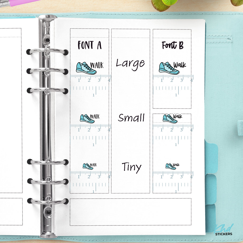 Walk Planner Stickers Small