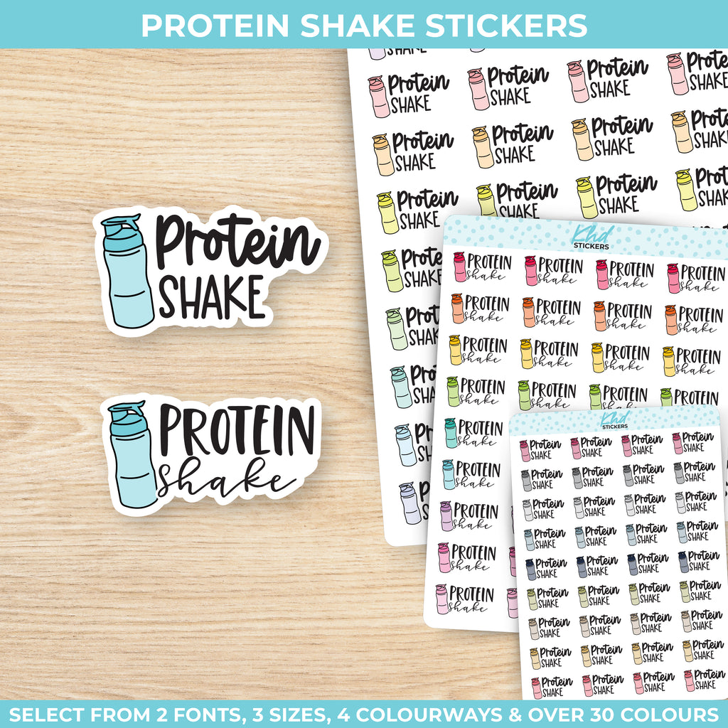 Protein Shake Planner Stickers Small