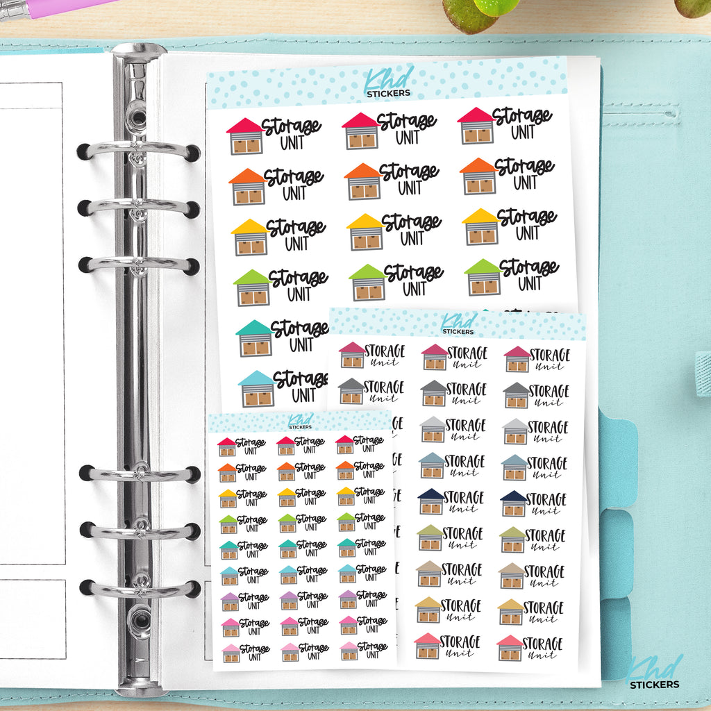 Storage Unit Planner Stickers Small