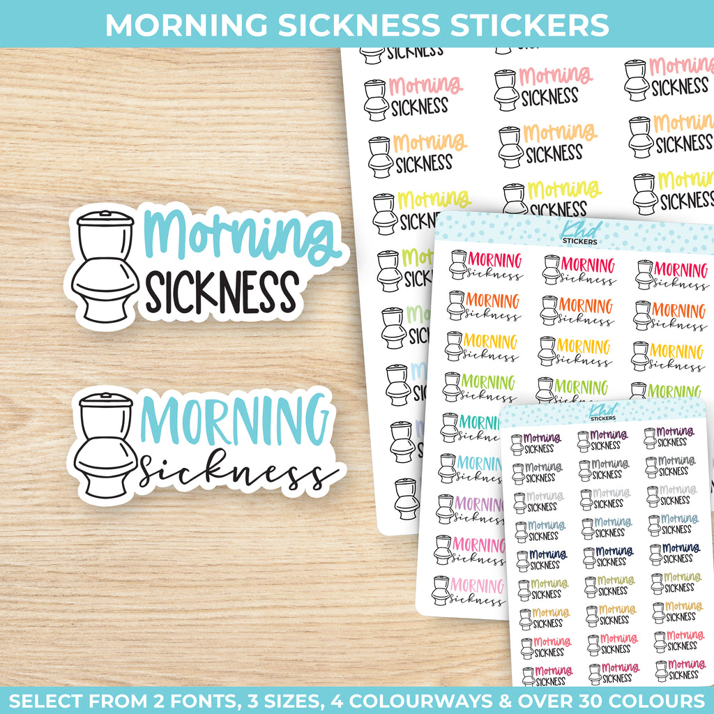 Morning Sickness Planner Stickers Small