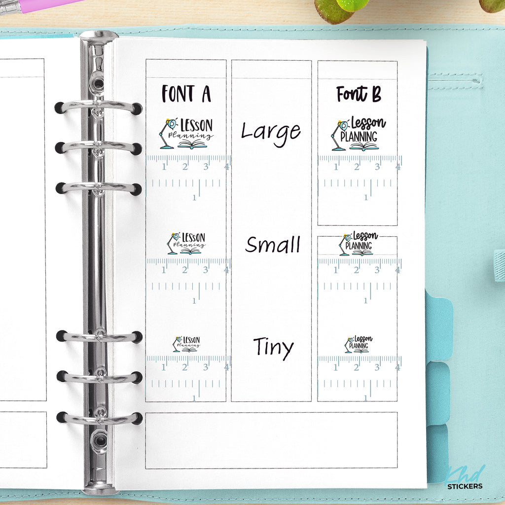 Lesson Planner Planner Stickers Small