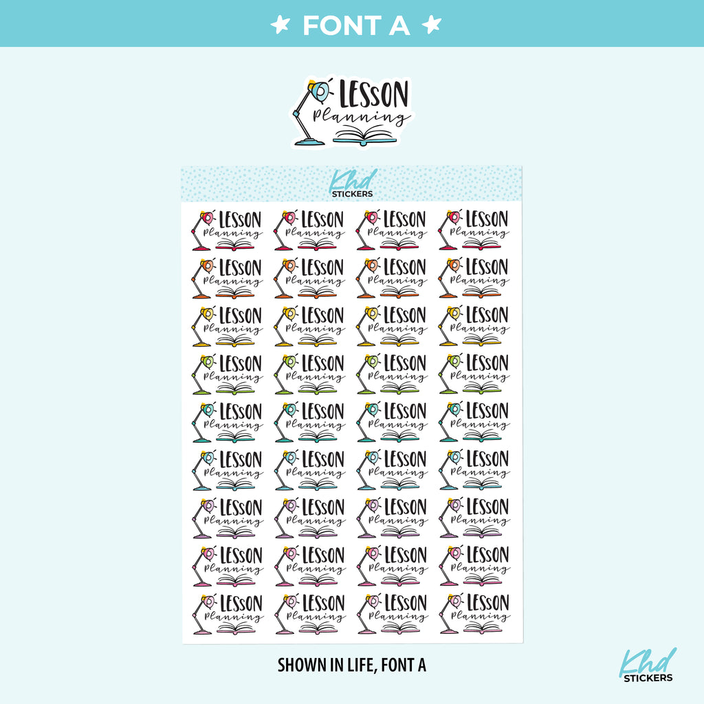 Lesson Planner Planner Stickers Small