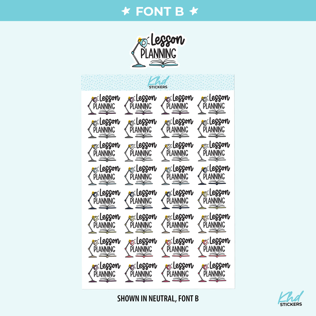 Lesson Planner Planner Stickers Small