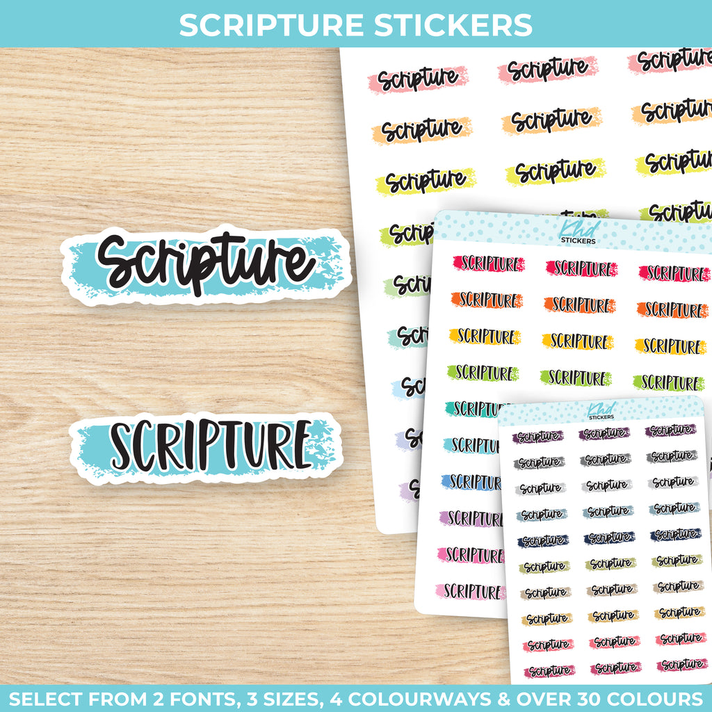 Scripture Planner Stickers Small