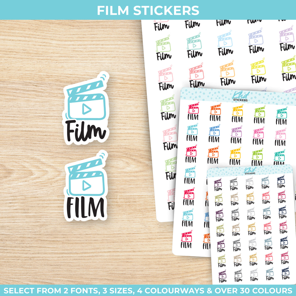 Film Planner Stickers Small