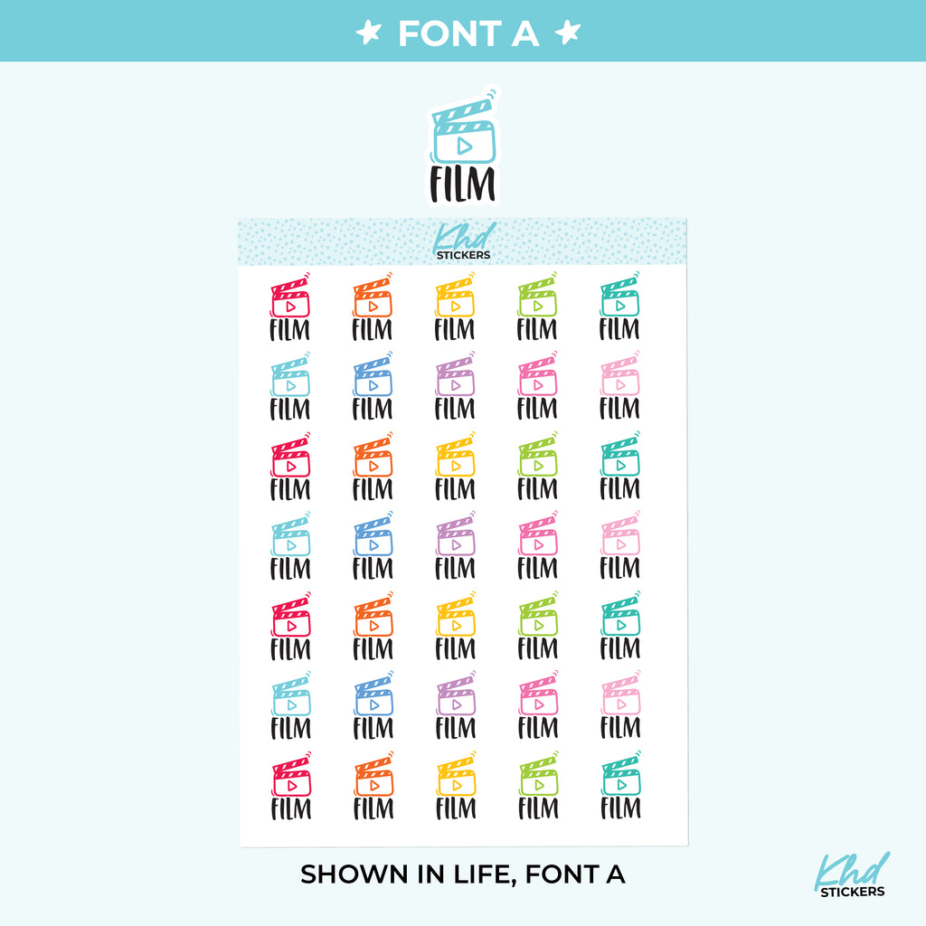 Film Planner Stickers Small