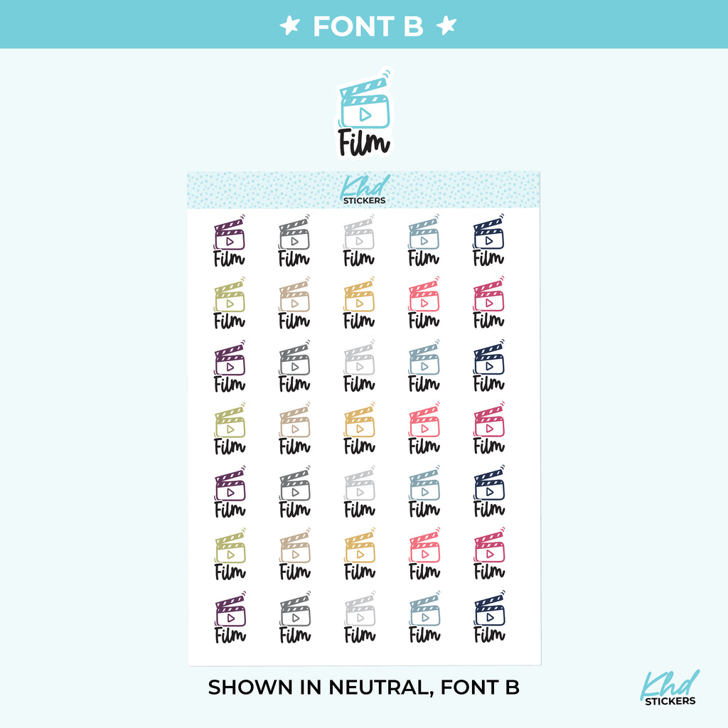 Film Planner Stickers Small