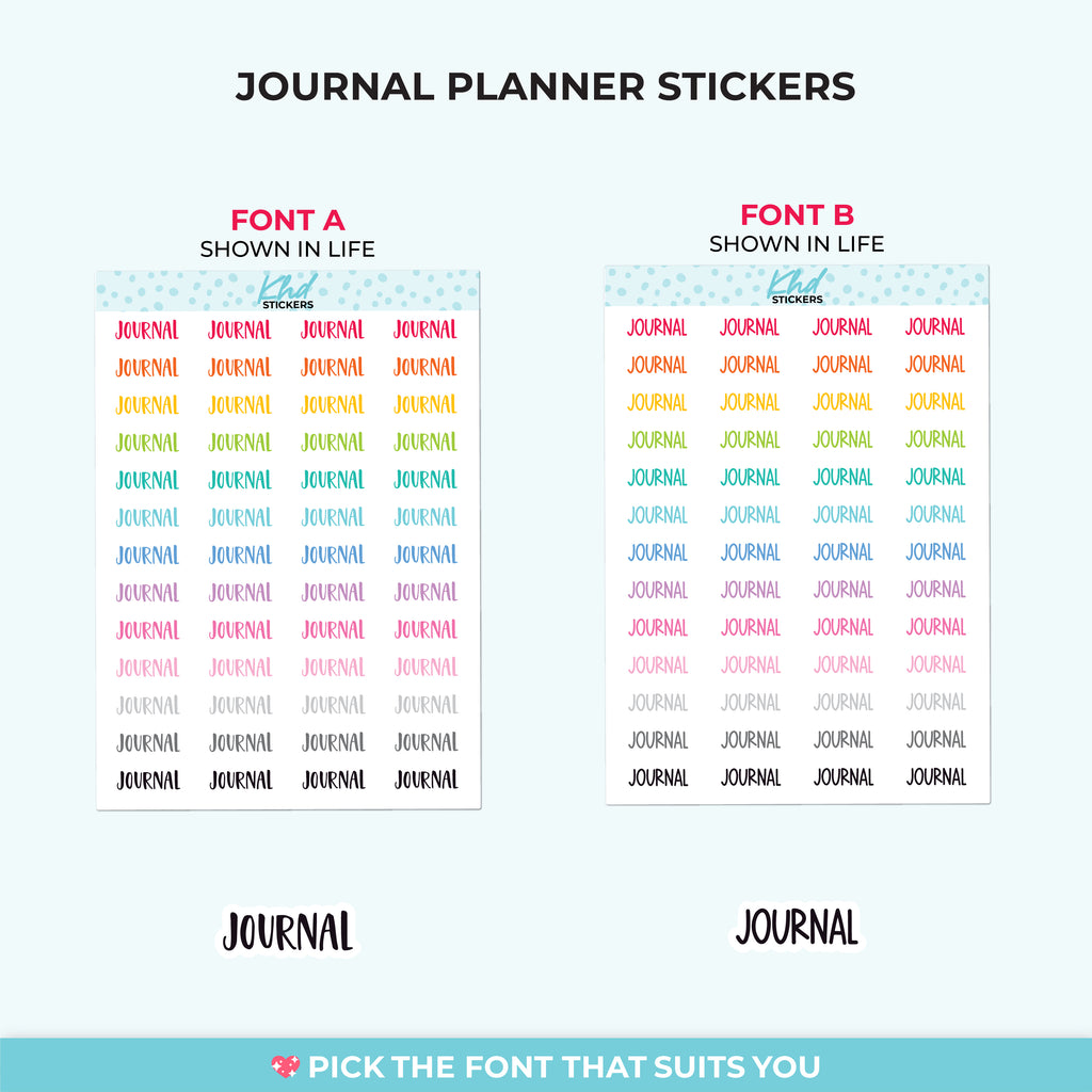 Journal Planner Stickers Small