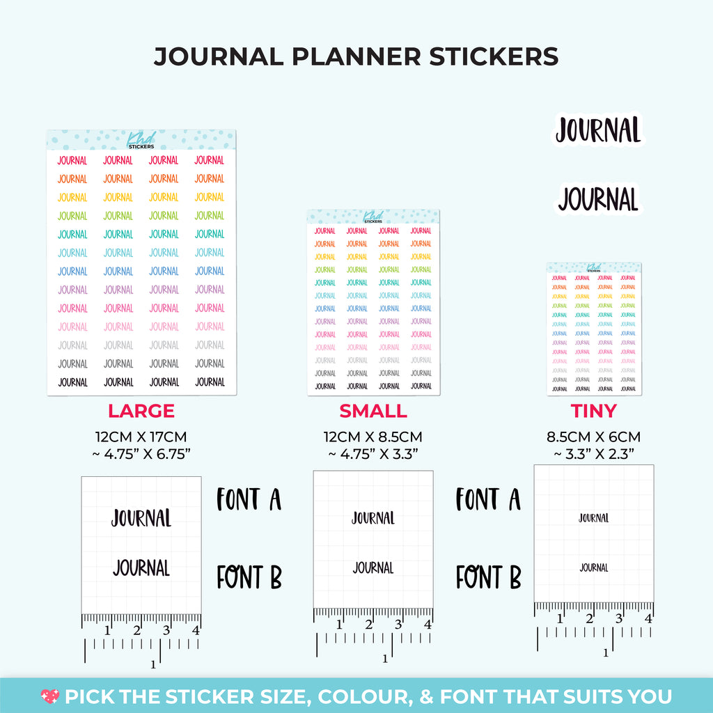 Journal Planner Stickers Small