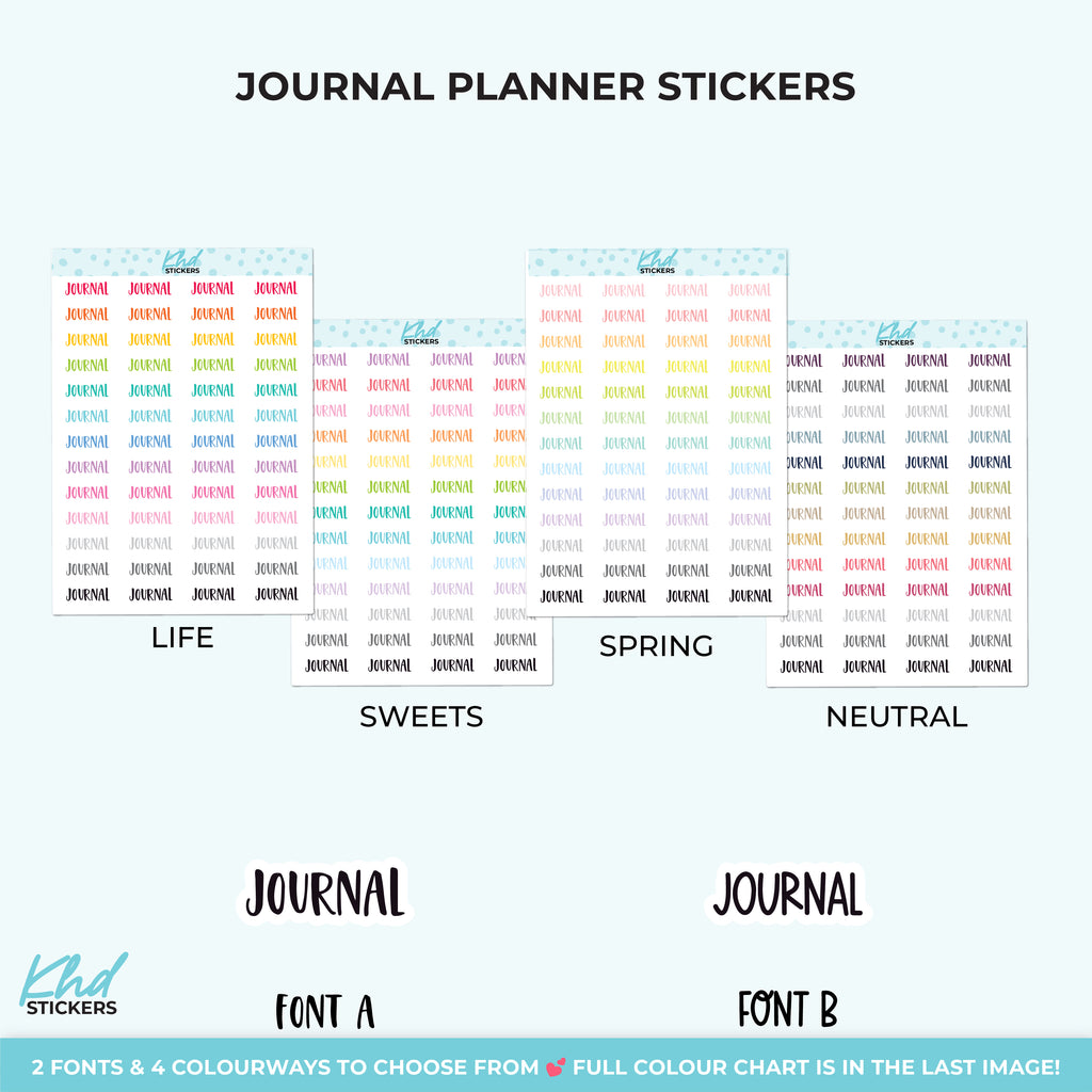 Journal Planner Stickers Small
