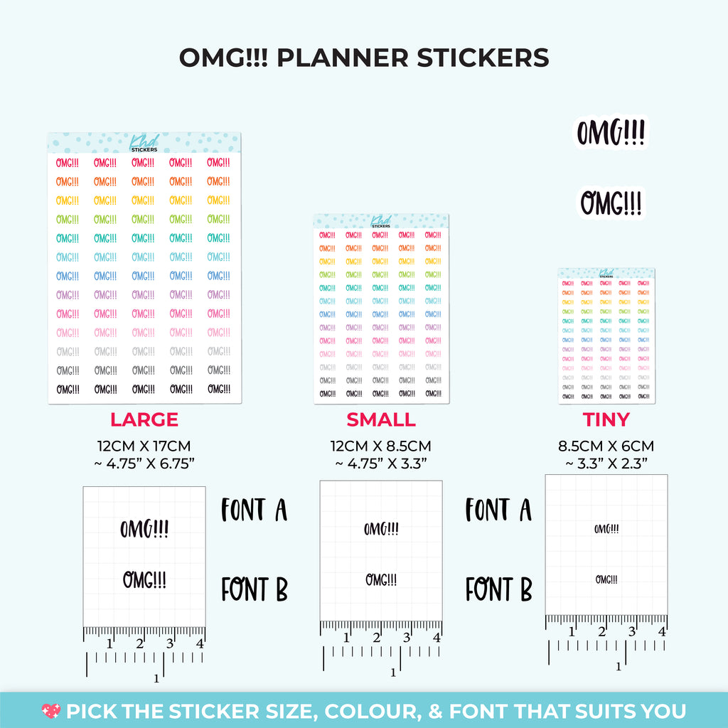 OMG Planner Stickers Small