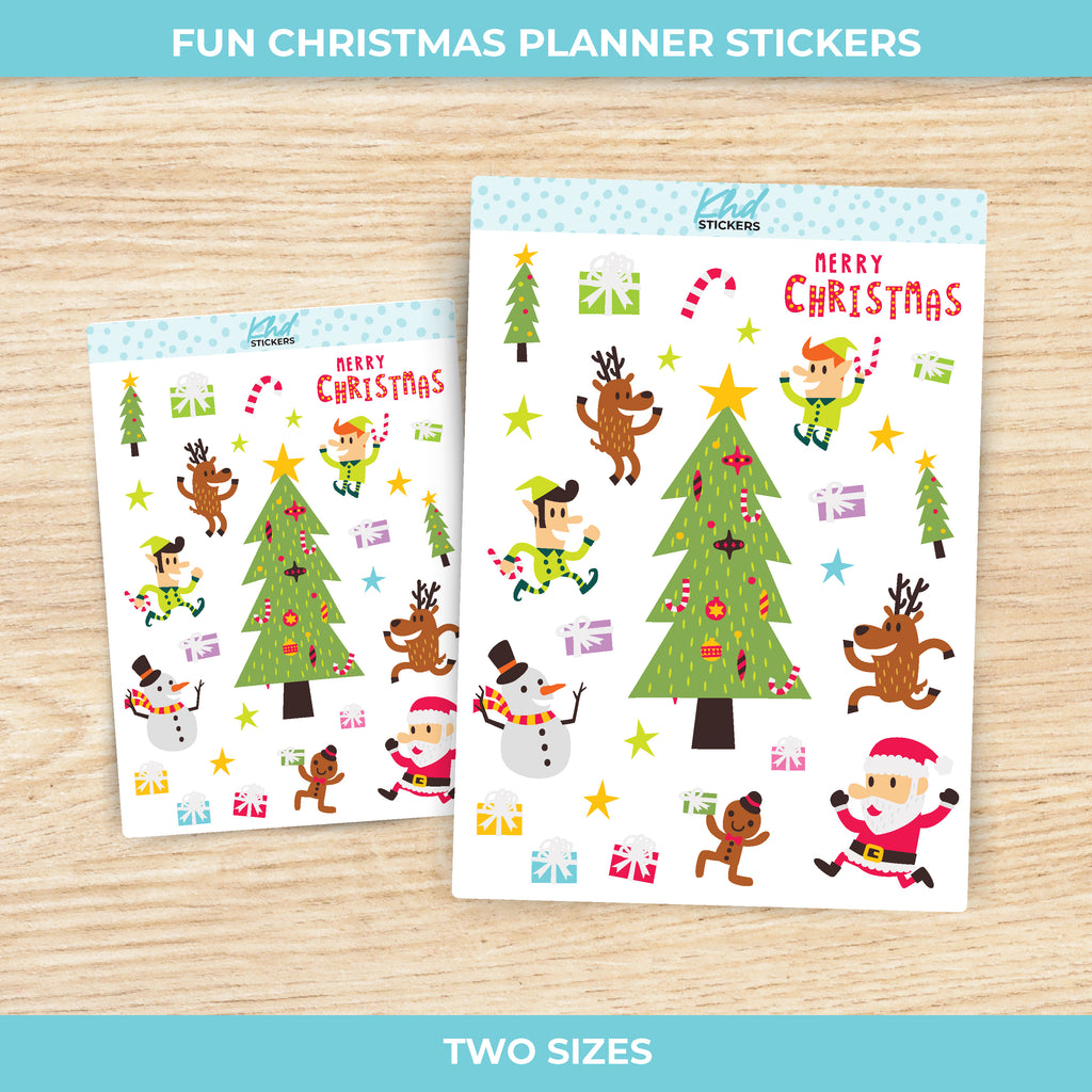 Fun Christmas Stickers Small