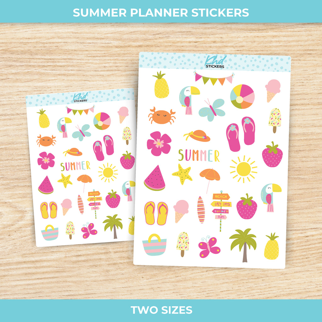 Summer Stickers Small