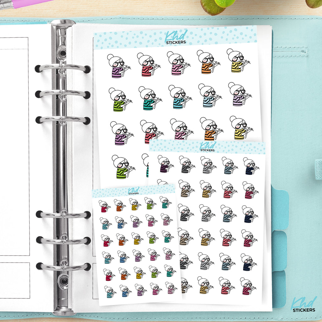 Planner Girl Leona Hammer and Nails Repair Planner Stickers Small