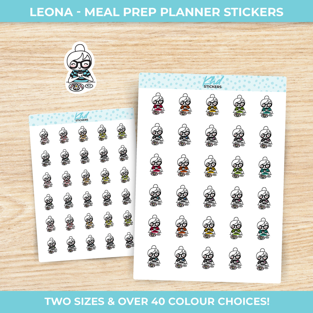 Planner Girl Leona Meal Time Planner Stickers Large