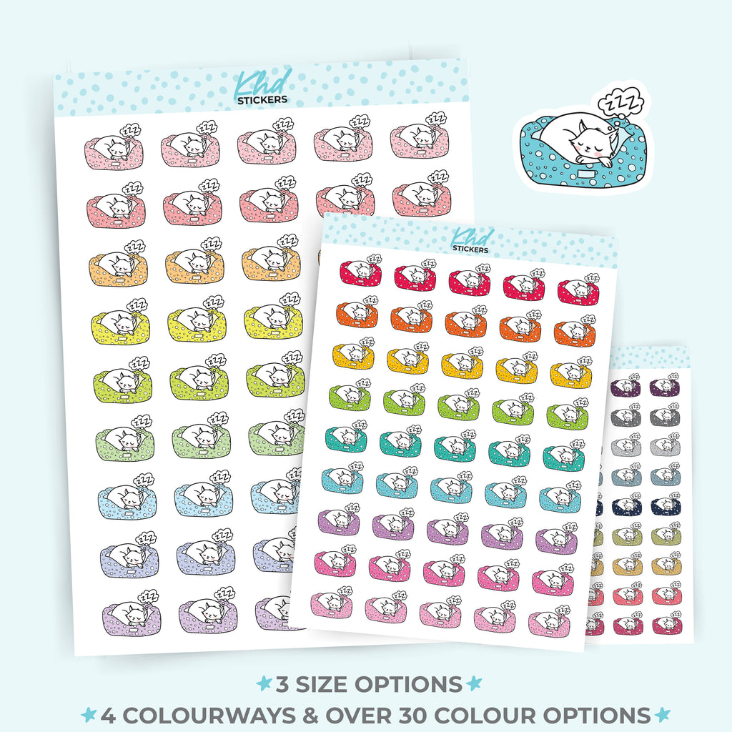 Sleeping Cat  Planner Stickers Small